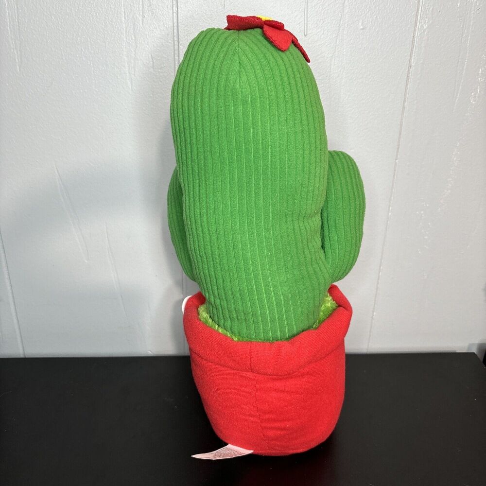 Animated Christmas Cactus Tree Plush Musical Dancing Sings Jingle Bell Rock - Picture 4 of 8